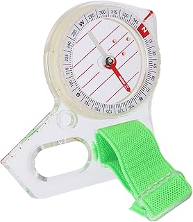 Polegar Mini Bússola Com Ponto Luminoso para Aventura, Orientação, Navegação, Orientação e Sobrevivência