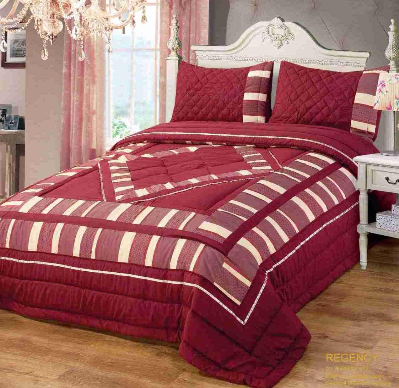 Intimates Quilted Regency Patchwork Burgundy/Wine