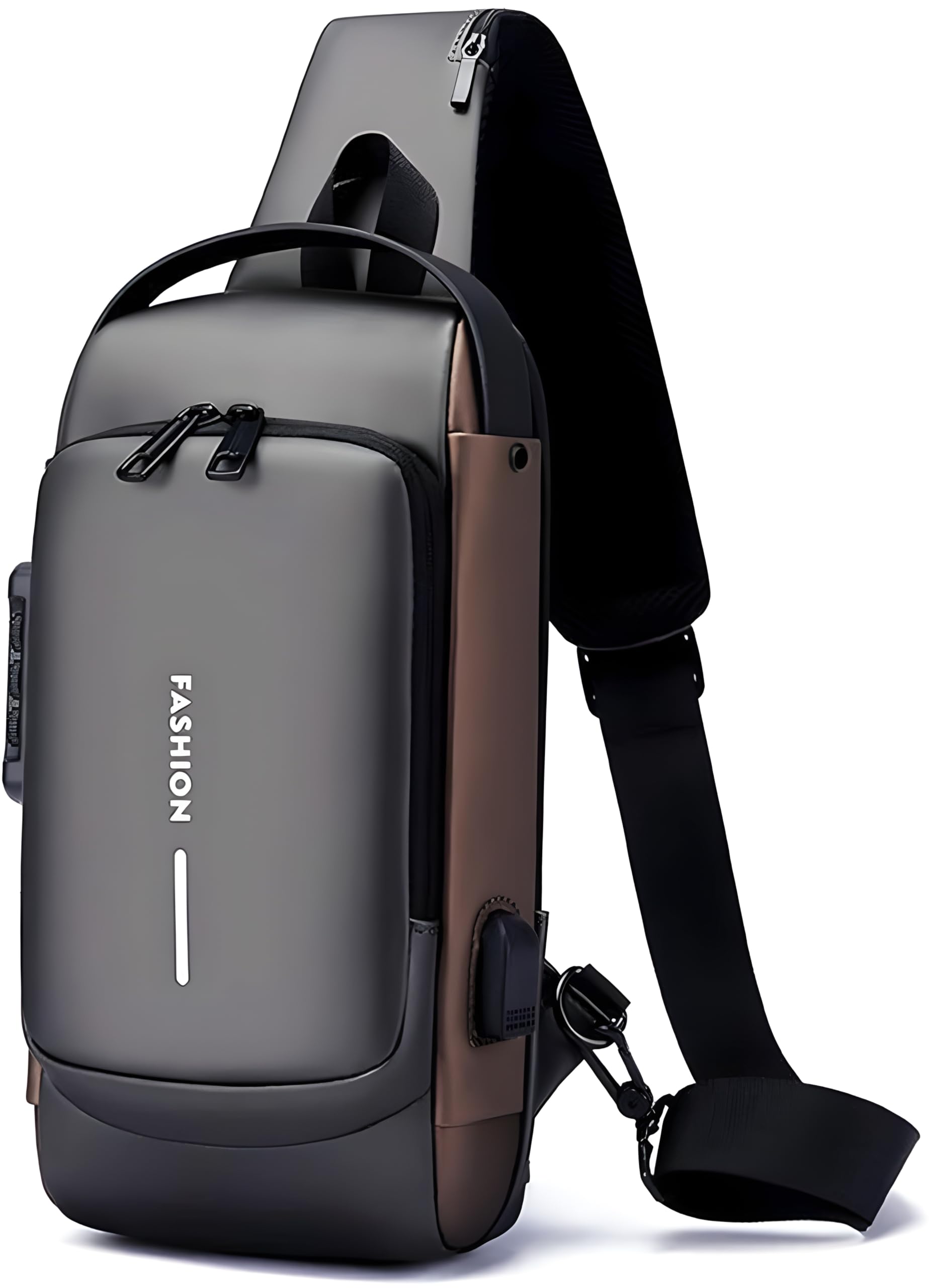 Sling Bag For Men CrossBody Backpack For Men Women, Anti-Theft Chest Bag With USB Charging Port,Messenger Bags, Waterproof Casual Shoulder Bag | MultiColor-image-18