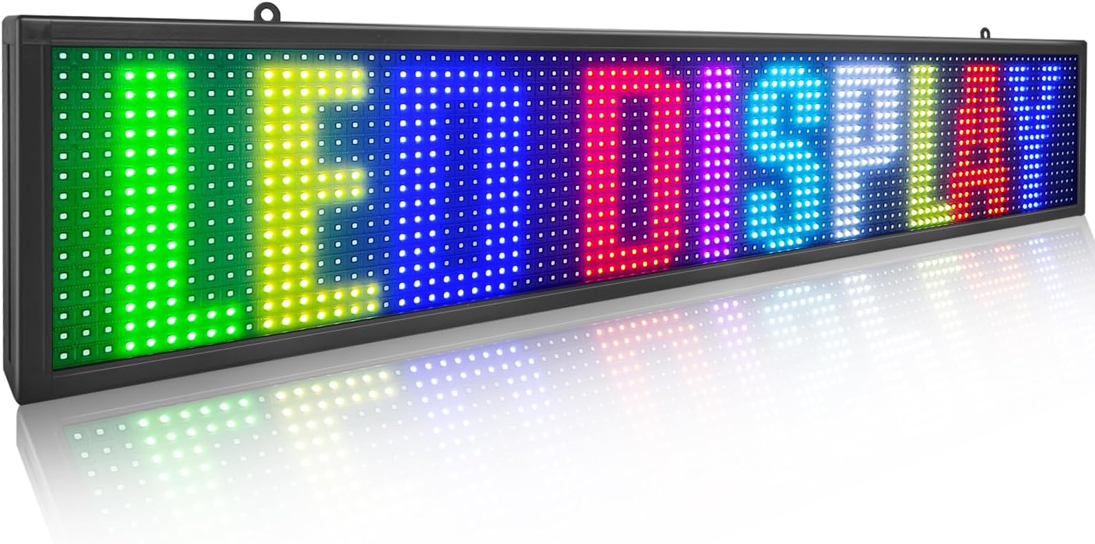 P10 outdoor full color led sign 40" x 8"
