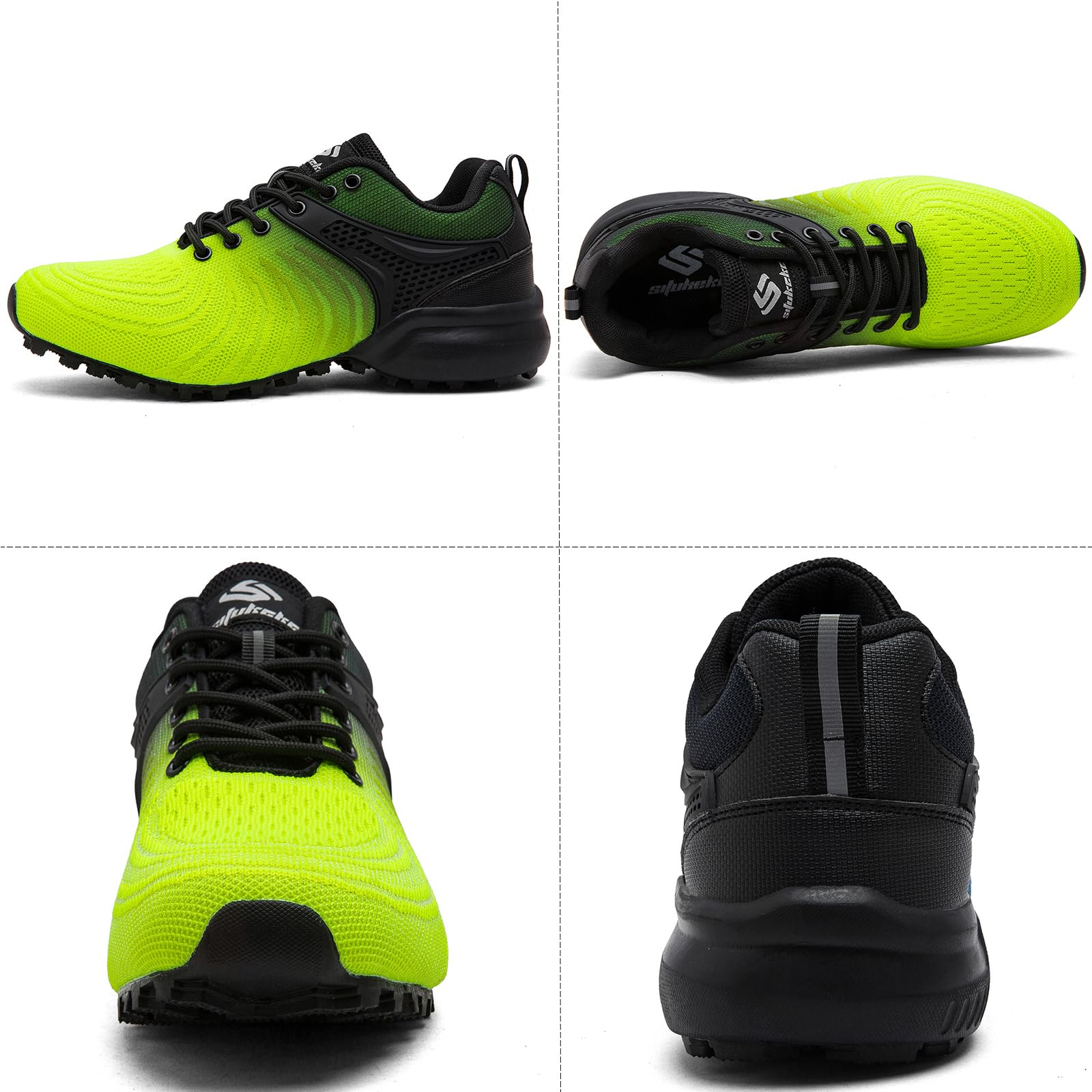 Zapatillas de Trail Running Hombre Zapatillas de Trekking Zapatos de Senderismo Ligero Antideslizantes Deportes Zapatos de Trail Running