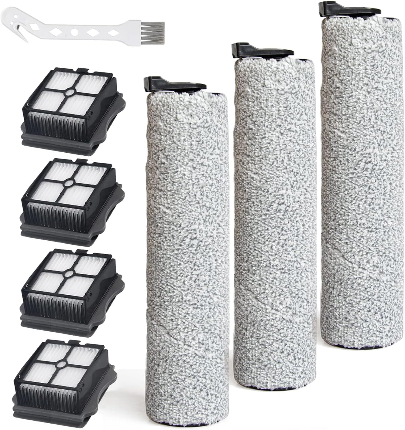 Ersatzbürsten & Filter Für Tineco S5 - 2 Rollen & 3 Filter Set