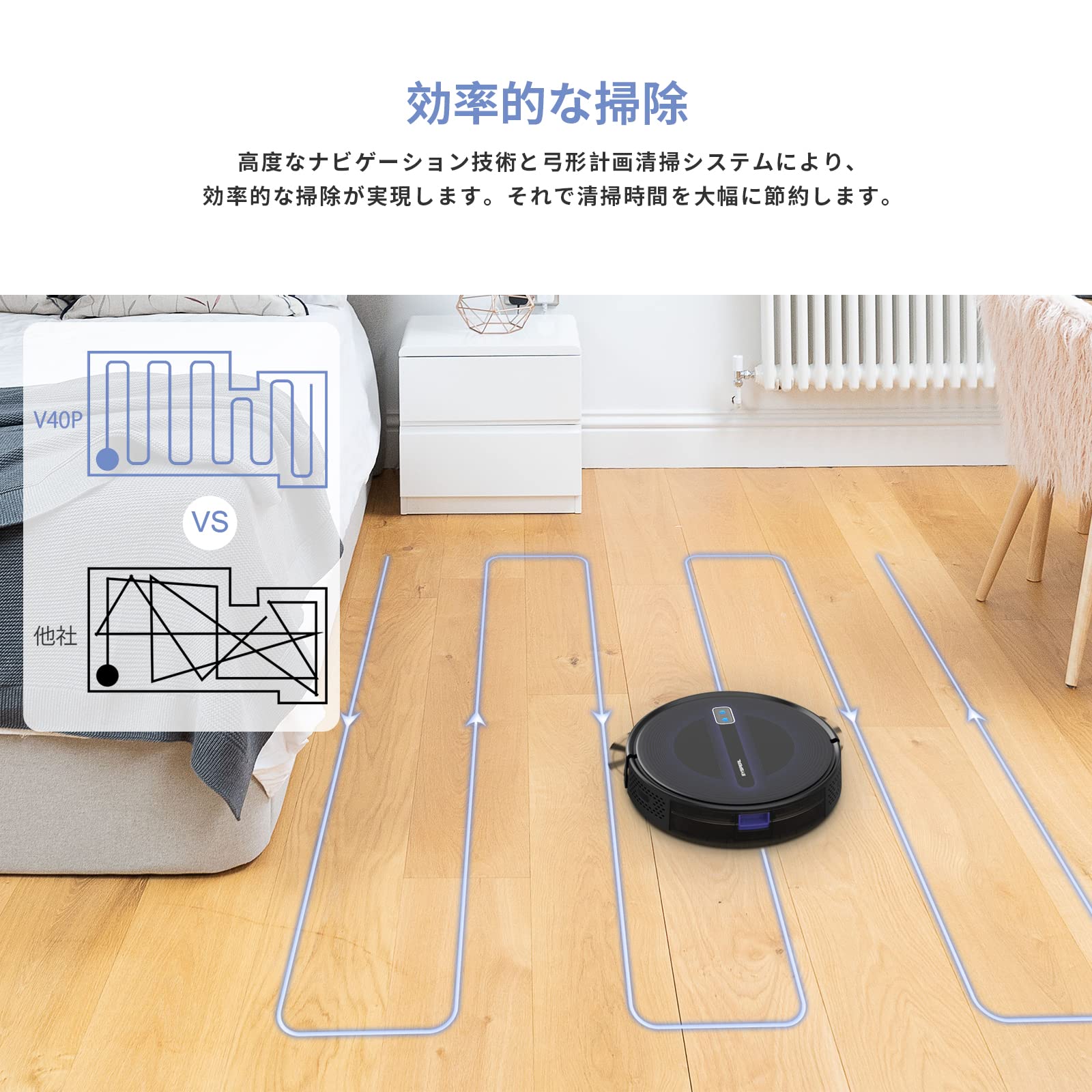 Amazon.co.jp : SYSPERL ロボット掃除機 ロボットそうじ機 掃除