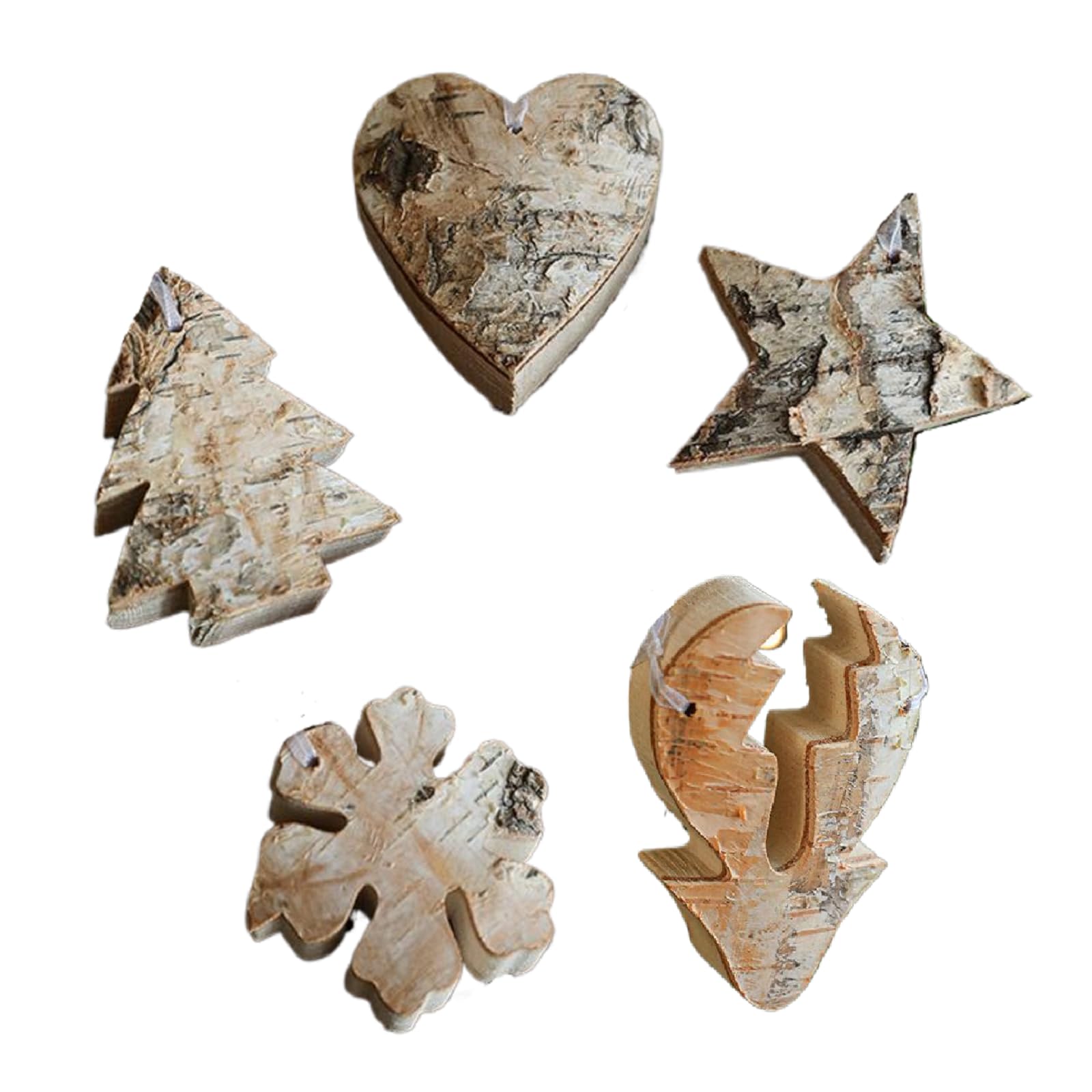 Decorazioni Natalizie Ornamenti in Legno per L'Albero di Natale, Decorazioni Natalizie appese, Decorazioni Natalizie in Legno, Pendenti per Alberi di Natale, per Decorazioni