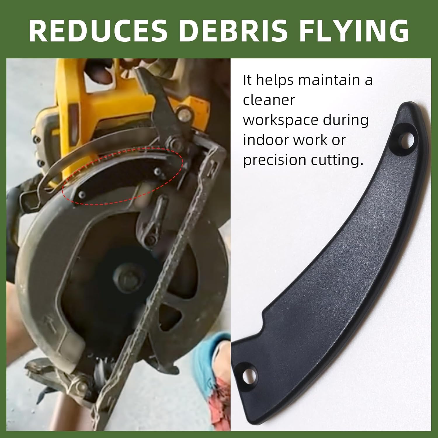 DCS577 Dust Port Deflector Cover Block Compatible with DCS577 Saw (2PC)