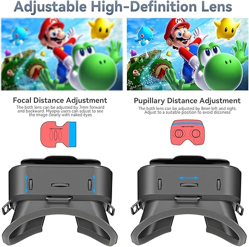 Miniatura 2 de Auriculares Switch VR diseñados para Switch & Switch OLED, auriculares de realidad virtual con lente ajustable de alta definición, gafas Swith VR