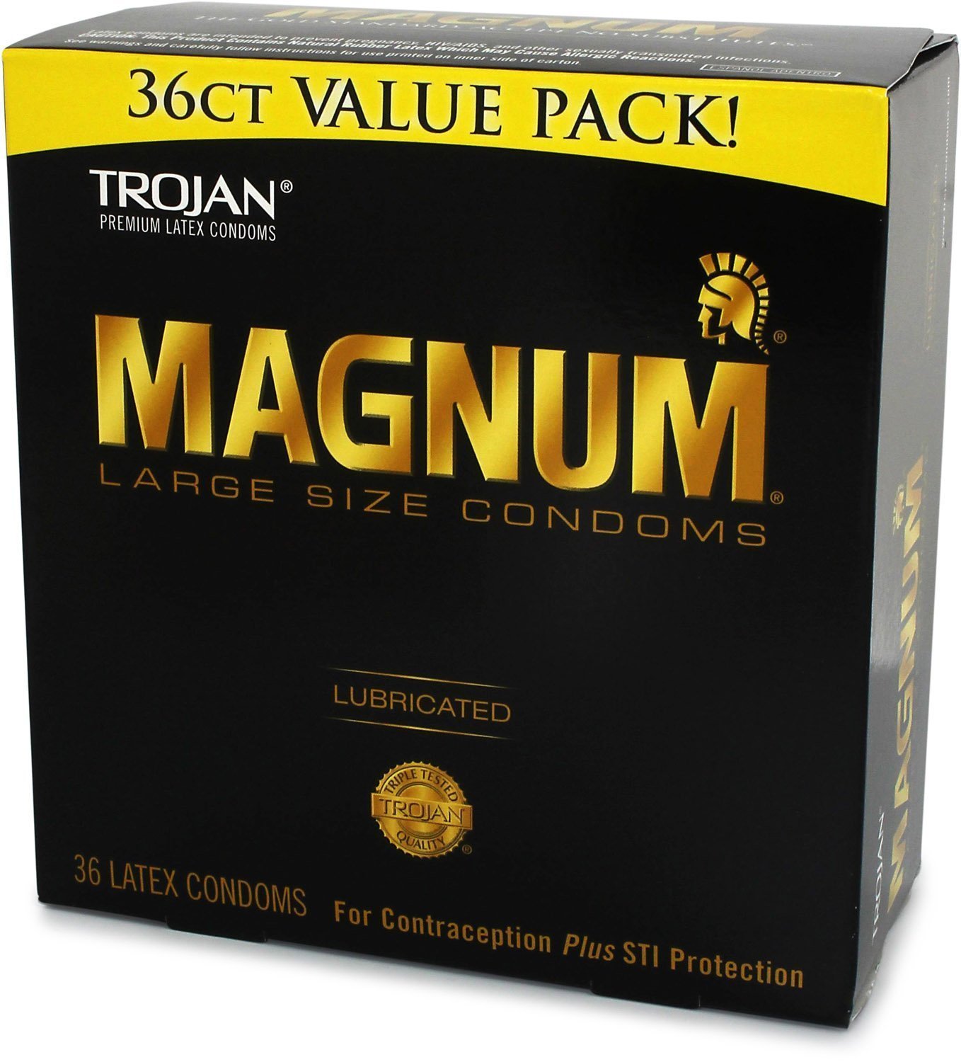 Condom Magnum Lubricated, 36 Count
