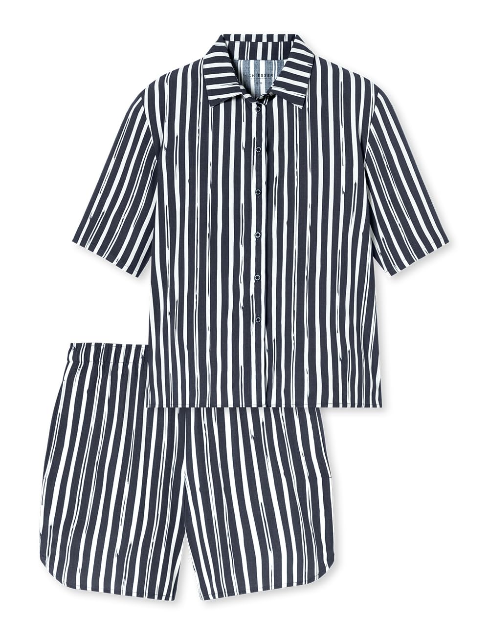 Schiesser Damen Pyjama Kurze Hose Kurzarm - Selected Premium