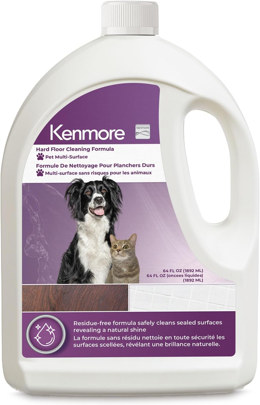 - KS1020 Pet Multi-Surface Hard Floor Cleaning Formula, 64 fl oz, Designed for hardwood, tile, laminate, and vinyl floors