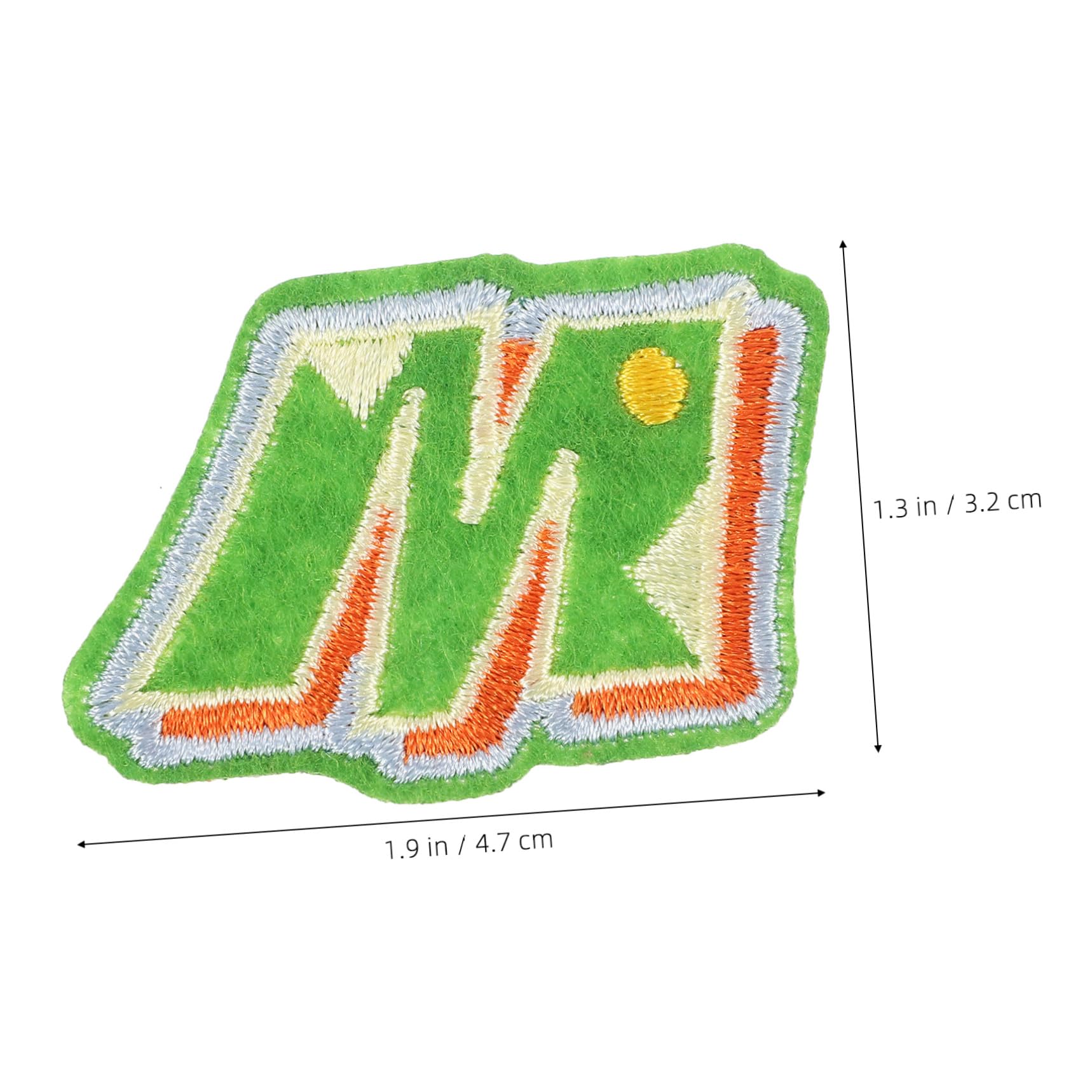 DOITOOL 4 Set Toppe Termoadesive Colorate Patches Ricamati per Decorare Vestiti Giubbotti e Jeans Facile Applicazione Materiale Resistente e Sicuro per Progetti Fai da Te