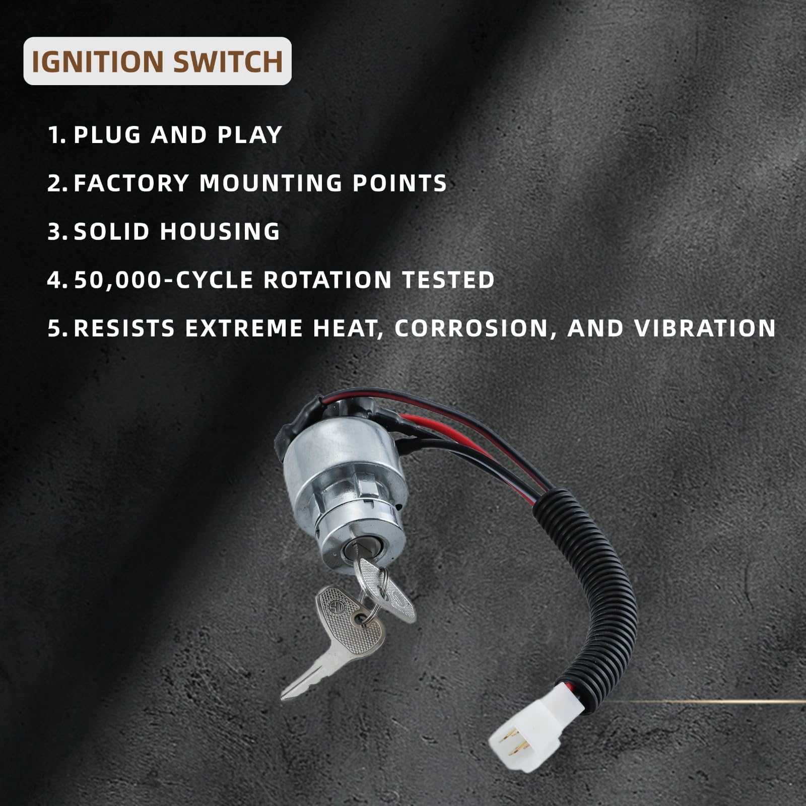 Amazon.com: TC020-31820 Ignition Switch with Key for Kubota L2050
