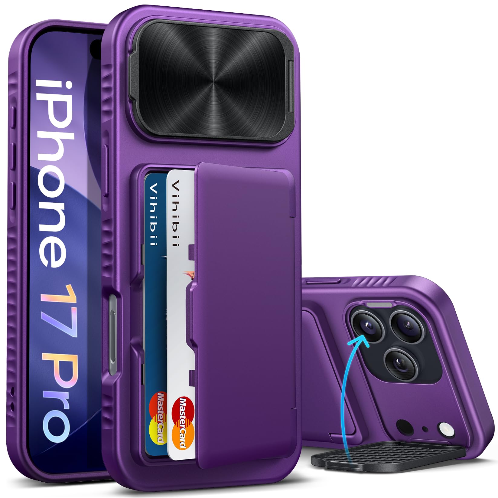 Amazon.co.jp: Vihibii iPhone 17 Pro ケース カード収納