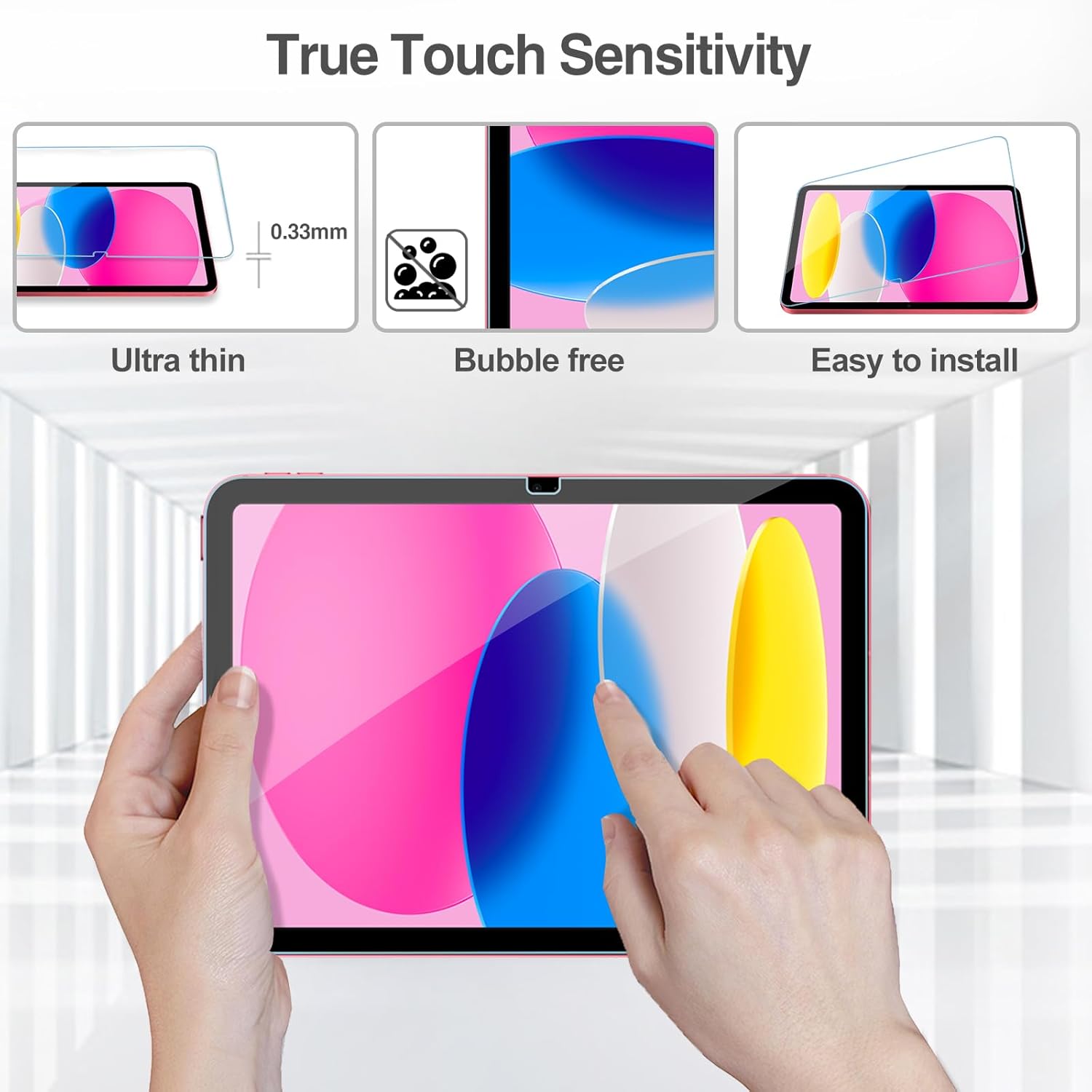 Screen Protector for iPad A16 2025 11th/10th 2022 nerat,