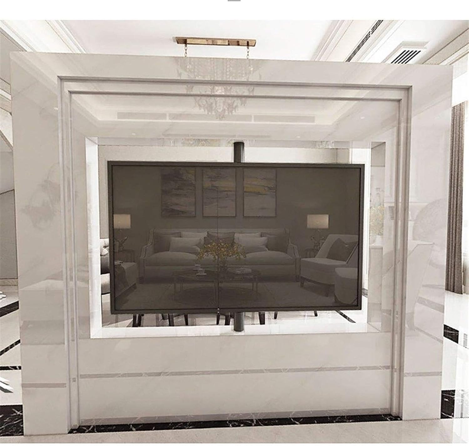 TV Wall Mounted TV Ceiling Mounted Adjustable Bracket Universal Ceiling Mounted Suitable for 20 to 32 Inch TVs(2-2.6m)