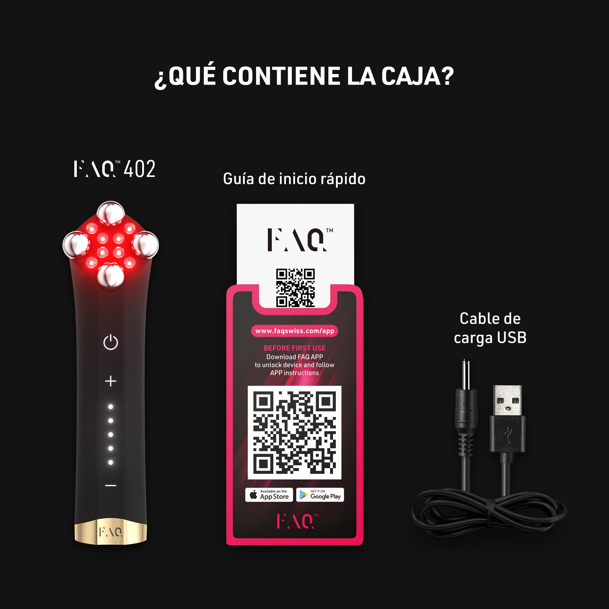FAQ 402 lifting facial con microcorriente - LED infrarrojo | Dispositivo microcorriente, Masajeador facial, Lifting, Luz infrarroja, LED rojo, Drenaje linfático, Tonificación, IA
