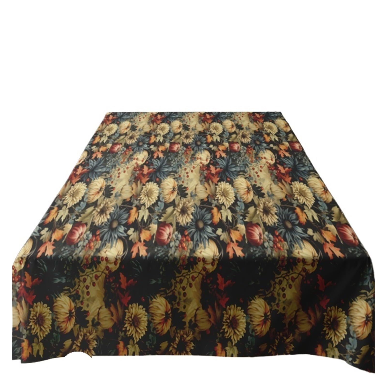 Nodrest 1pc Floral Tablecloth Vintage Farmhouse Kitchen Dining Table Cover Washable Rustic Home Decor Party(160X220CM)