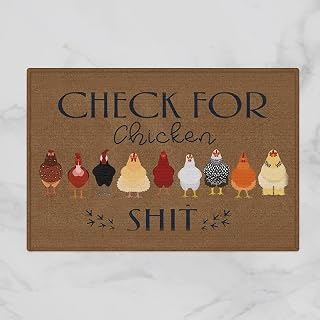 Chicken Shit Doormat Collection - Front Door Welcome Mat, 16x24 inch