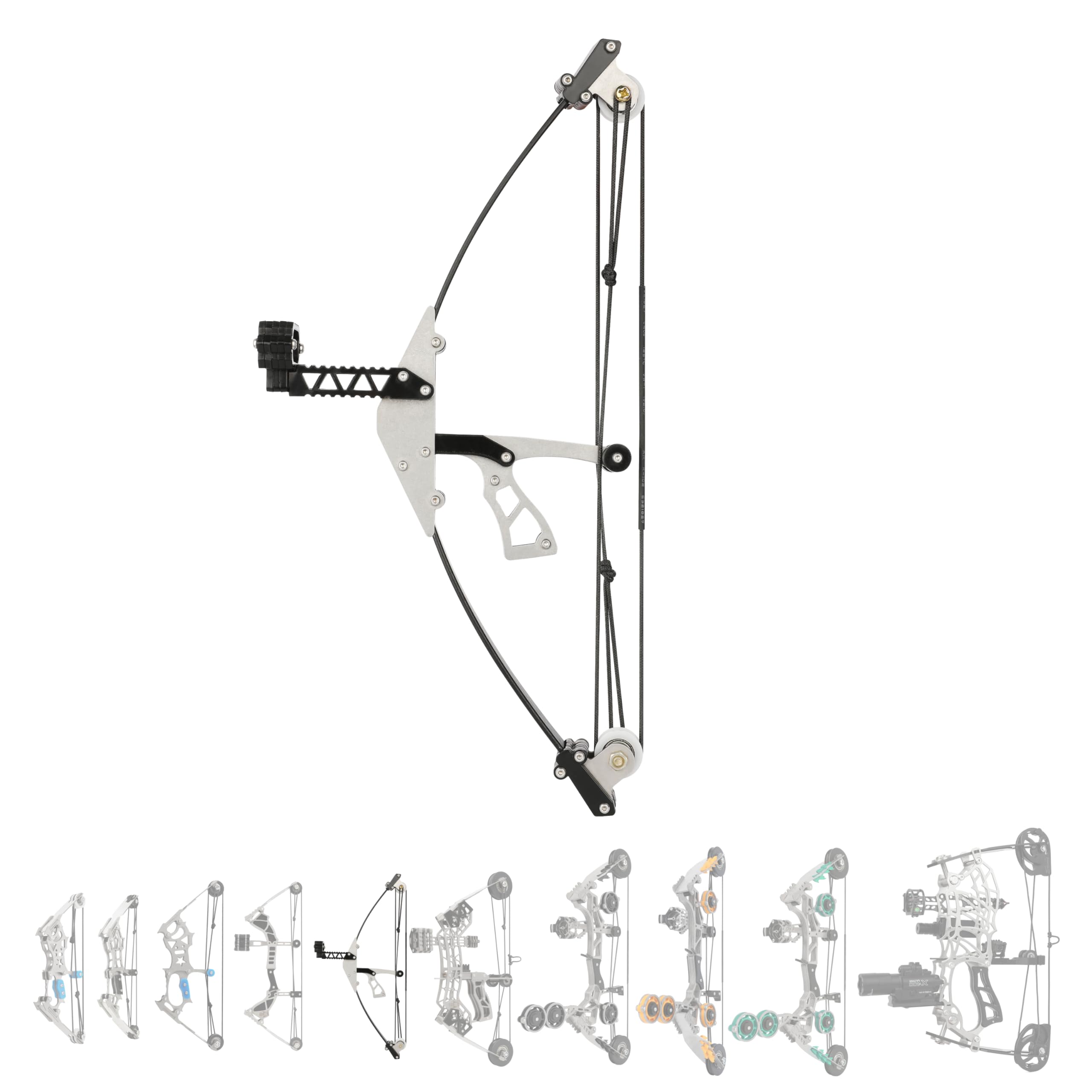Compound Bow 10 lb/12 lb/16 lb 15-32 lb for Archery High-Elastic Steel Limbs Suitable for Beginners & Hobbyists for Target Shooting Outdoor Practice (type6)