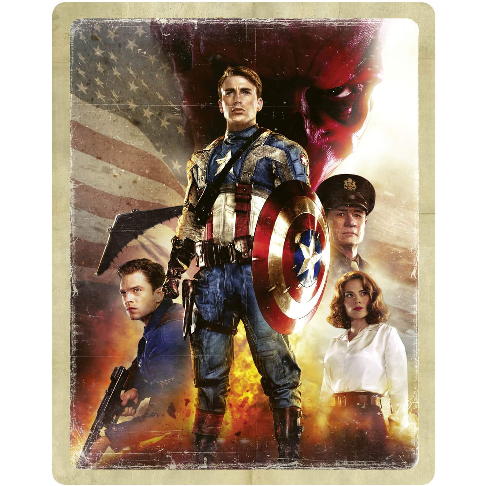 PLTS Captain America The First Avenger 4k Ultra Hd +blu-ray Steelbook - BluRay
