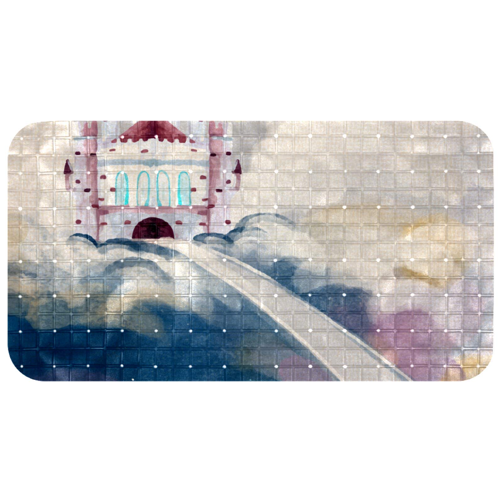 Tapis de bain antidérapant Bennigiry évitez les chutes sur sol mouillé 37 x 67 cm