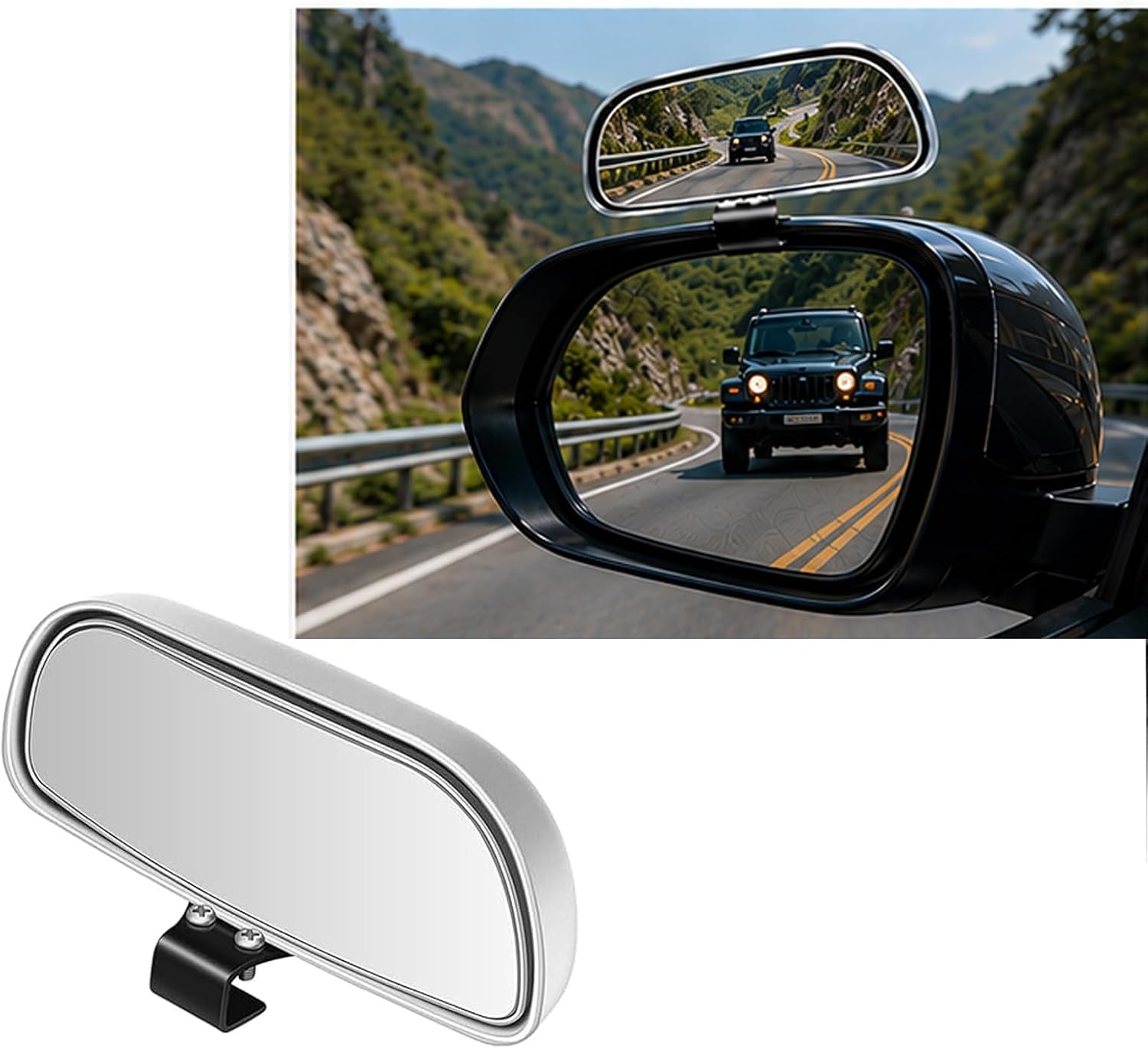 Car Blind Spot Mirrors 2 Pack - Universal Outside Rear View Mirror with Wide Field of View, Fog-Free Car Side Mirror Blindspot