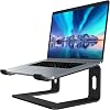 SOUNDANCE Laptop Stand, PC Stand, PC Platform Stand, Improves Posture, Relieves Back Pain, Backache, Backaches, Easy Installation, Anti-Slip, Heat Dissipation, Aluminum Alloy, Fits 10-15.6 Inches,