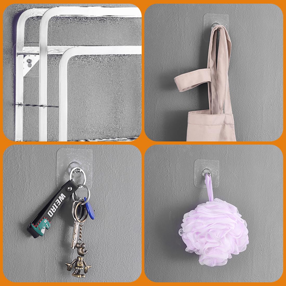 20 Pezzi Appendi Quadri Senza Chiodi, Chiodi Adesivi per Quadri Muro, Ganci Chiodi per Muro, per Foto, Dipinti, Orologio