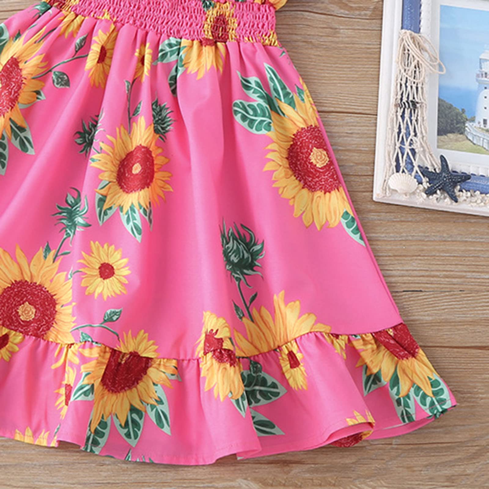 ワンピース Ruffle Sleeve Dress 6y Amazon.com: Dress for Girls,Cute Girls Ruffle Sleeve Party
