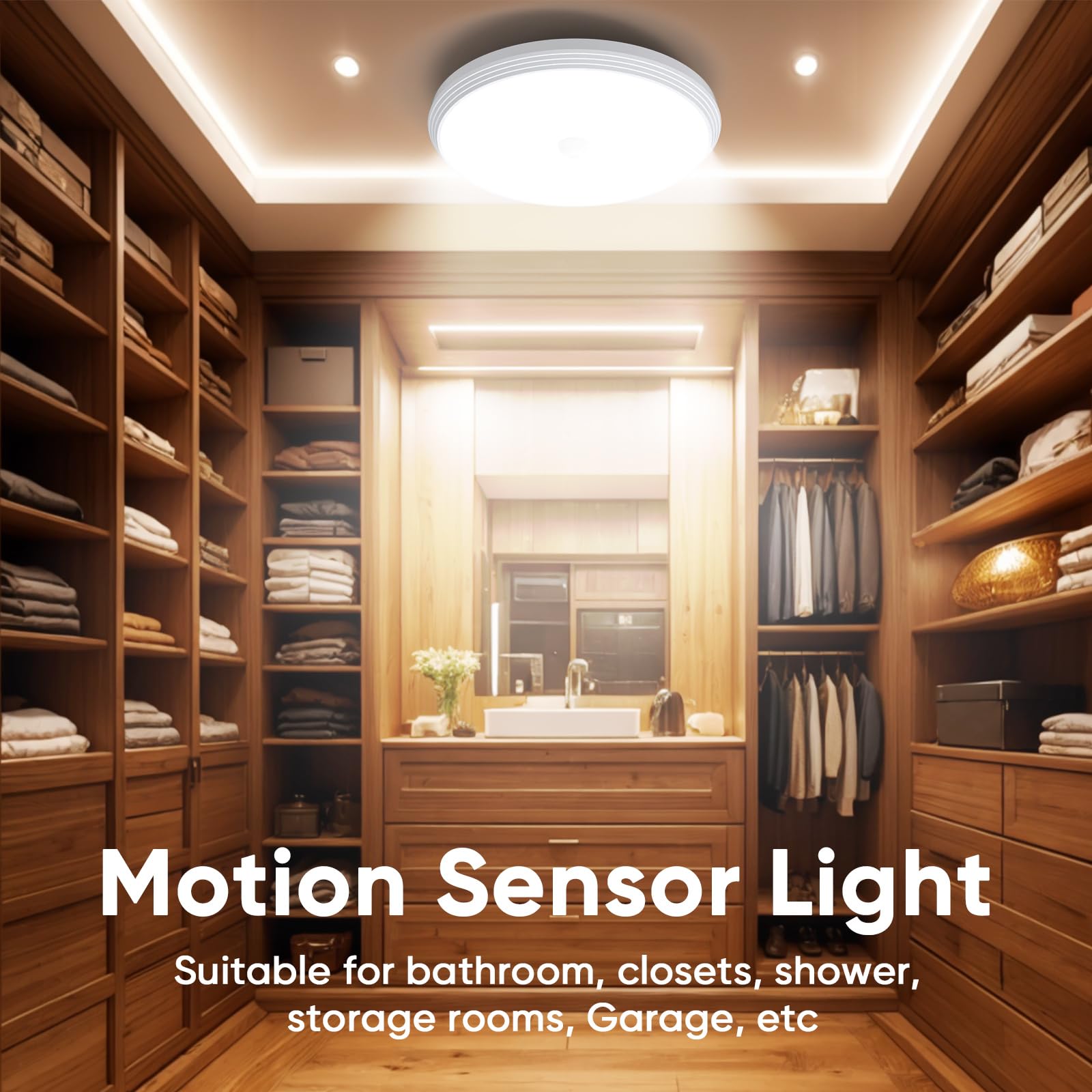 Wireless Rechargeable Tri-Color Motion Sensor Light