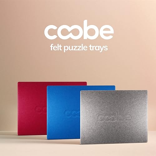 Miniatura 6 de Coobe - Tableros de rompecabezas de 1000 piezas portátiles, tapete de rompecabezas con tapa, sistema de almacenamiento ligero de bandeja para