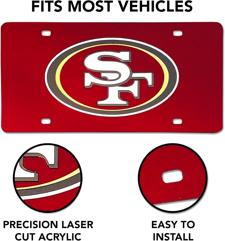Rico Industries NBA Laser Inlaid Metal License Plate Tag