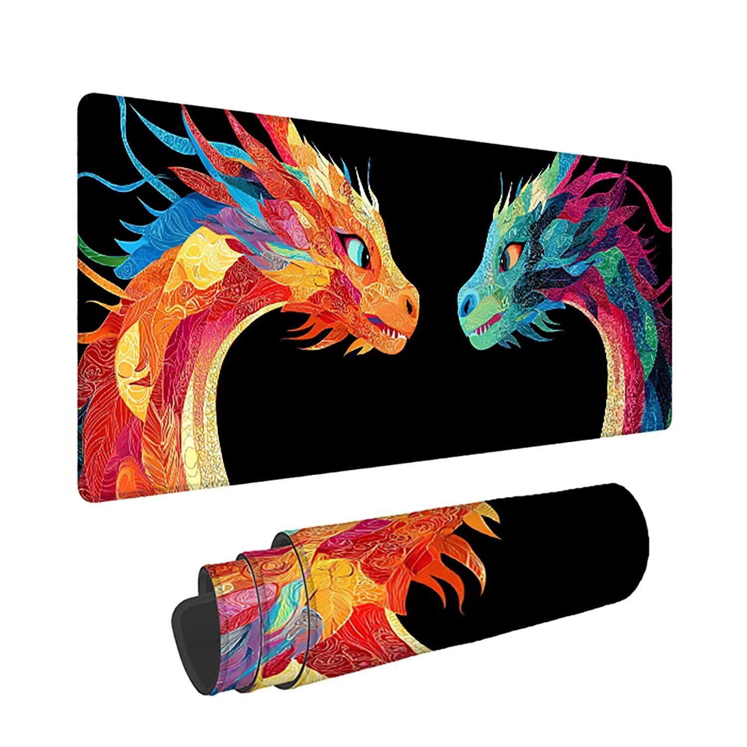 Duża podkładka pod mysz do gier, 1400 x 600 x 3 mm, bardzo duża podkładka pod mysz na biurko z przeszytą krawędzią, antypoślizgowa, wodoodporna podkładka pod mysz, czarna, długa podkładka pod mysz dla