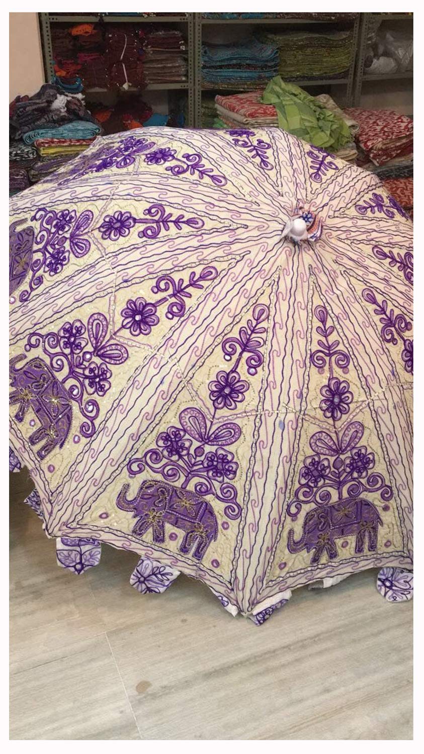 MarusthaliSun Garden Umbrellas-Garden Parasol Umbrella, Patio Parasol Umbrella with 10 Ribs, Beach Umbrella, Decorative Umbrellas for Bridal Shower, Outside Umbrella for Garden, Wedding Party Umbrella