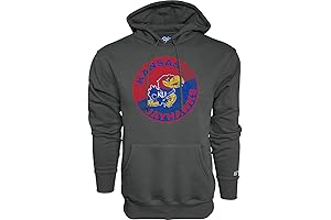 Kansas Jayhawks Fanatics Branded Vintage Cap Dark Heather Pullover Hoodie