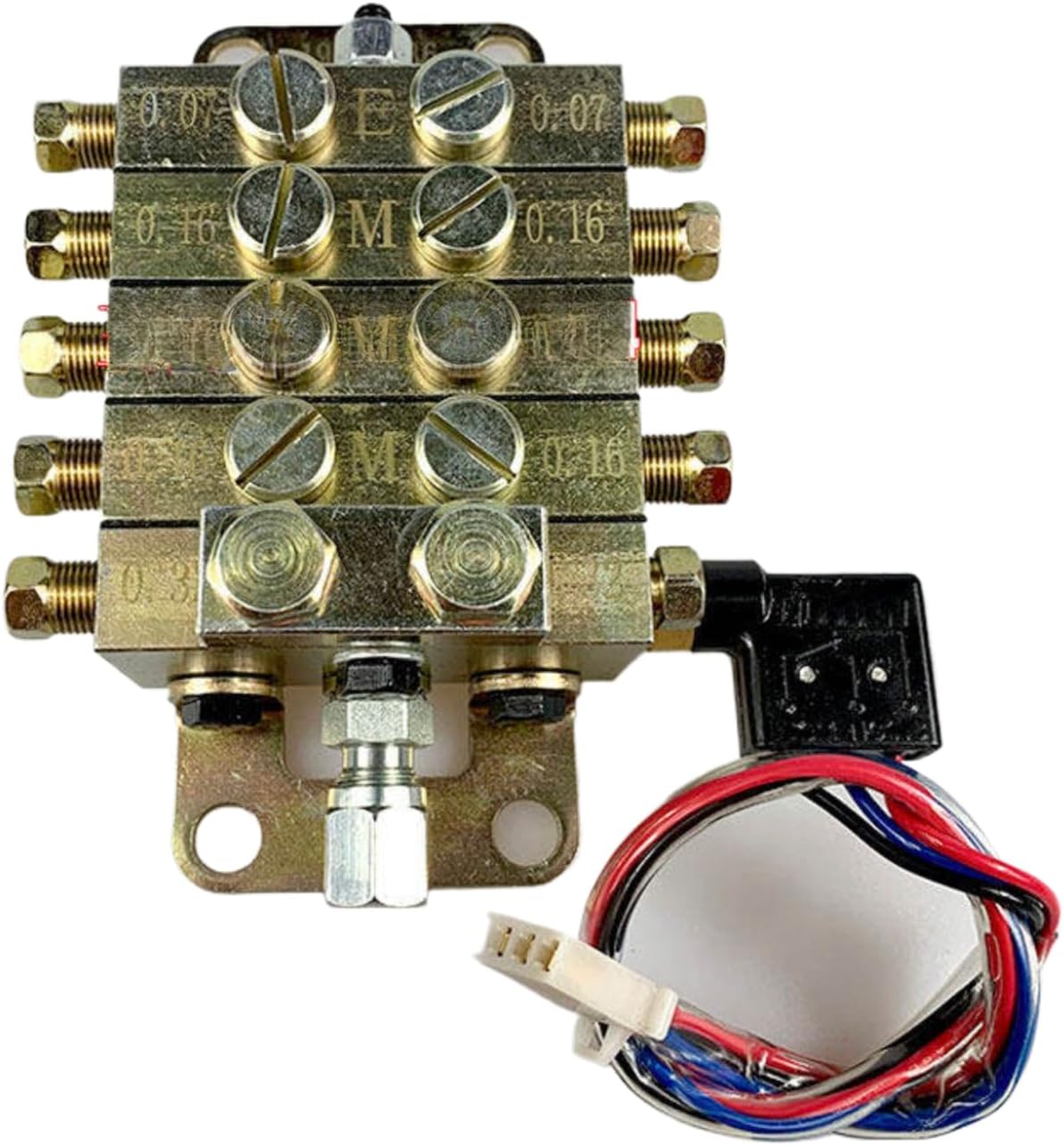 1pcs JPQ1/2 Plate Oil Separator Type DP1 1in9out(1in4out+Switch)