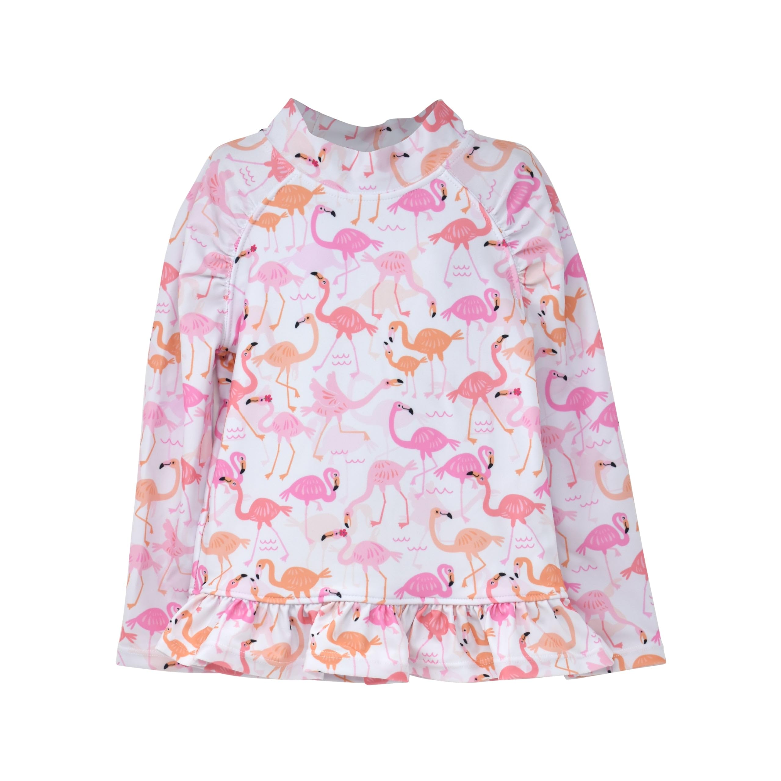 Flap Happy Girls' UPF 50+ Ruffle Rash Guard