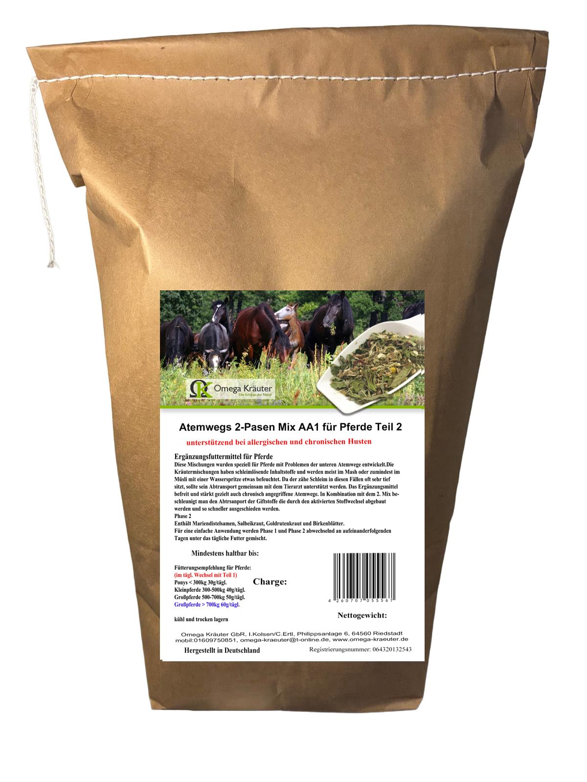 Atemwegs Wechsel Mix AA 1 für Pferde 1500g