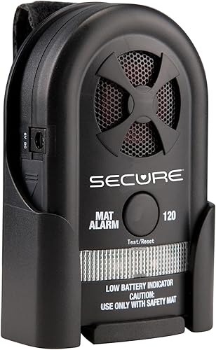 Miniatura 3 de Monitor de alarma de salida de cama seguro SMA-120 para uso con sensores seguros MAT-1 y MAT-2 de alfombrilla de piso (se vende por separado) -