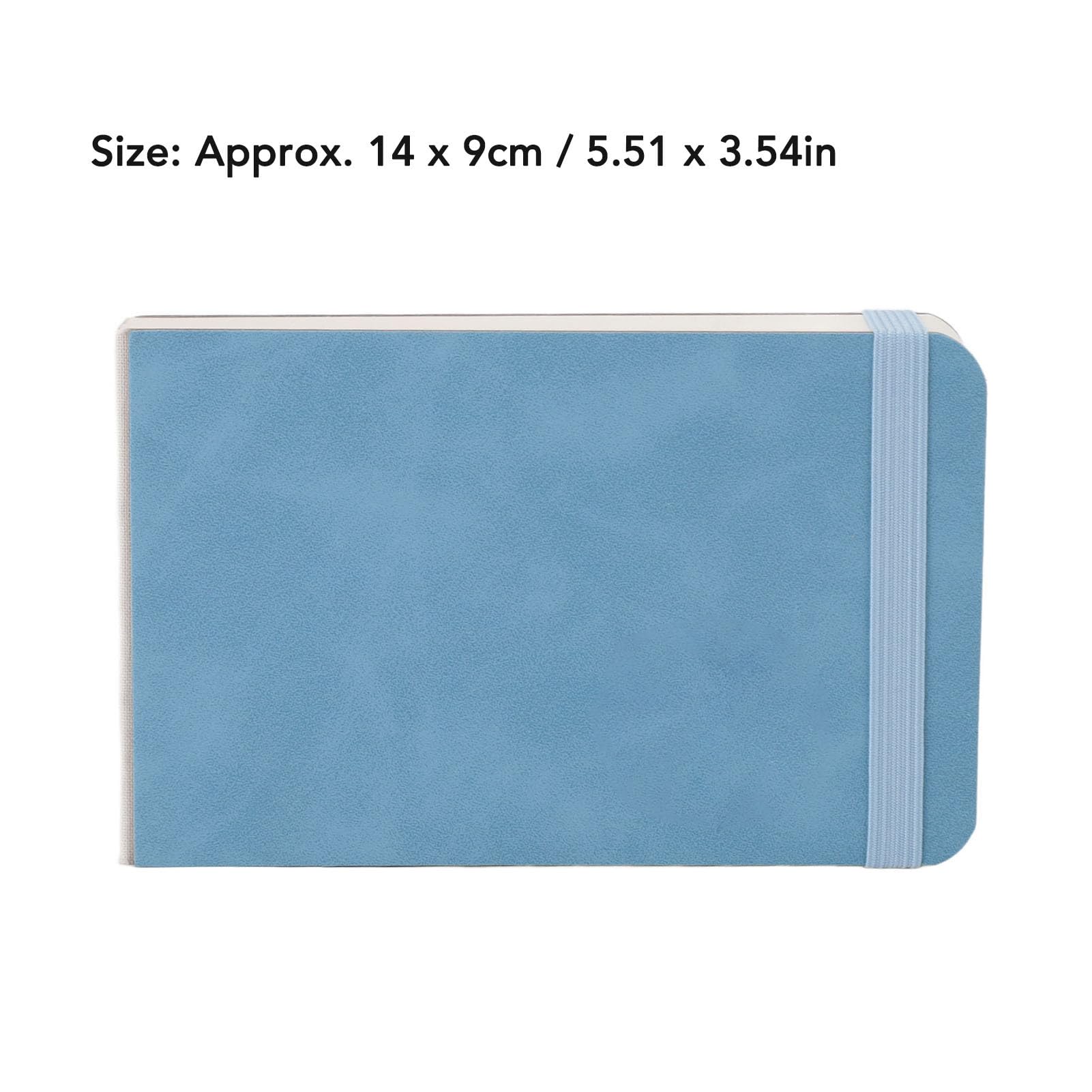 PATIKIL Aquarell-Skizzenbuch – 14 X 8,9 Cm, 24 Blatt, 300 G/m², Säurefrei, Hardcover, Blau