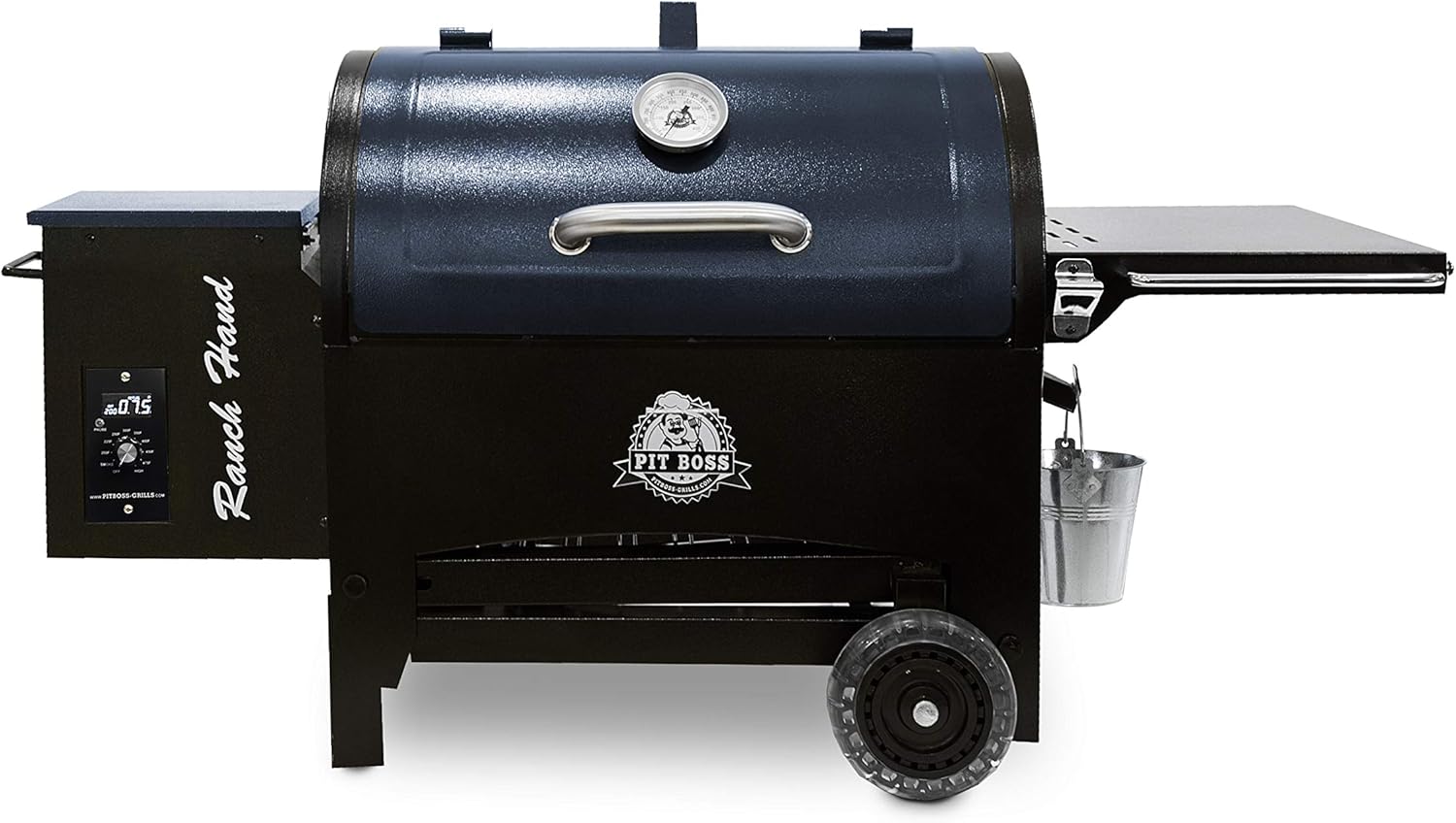 Pit Boss PB440TGR1 Tailgater Portable Pellet Smoker Grill with Flame Broiler