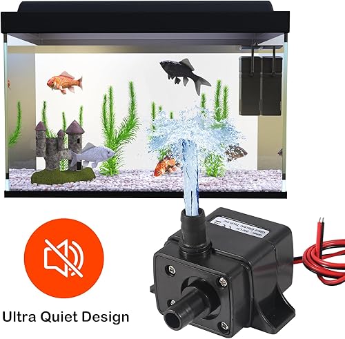Miniatura 5 de 4 unids bomba de agua 240LH DC 12V 4.2W Micro bomba sin escobillas 3M cabeza de bombeo ultra silenciosa bomba de agua para piscina acuario pecera