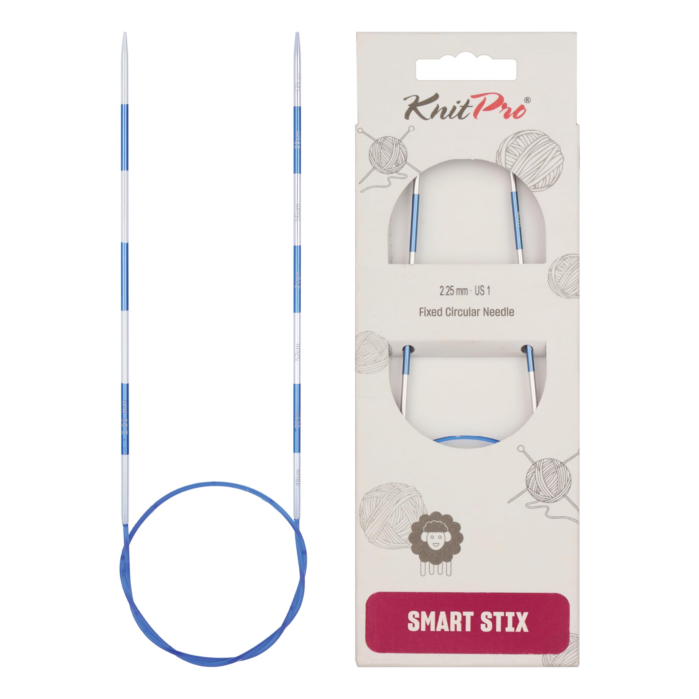 KnitPro Smartstix Fixed Circular Needles 24" (60cm) | 2.25mm