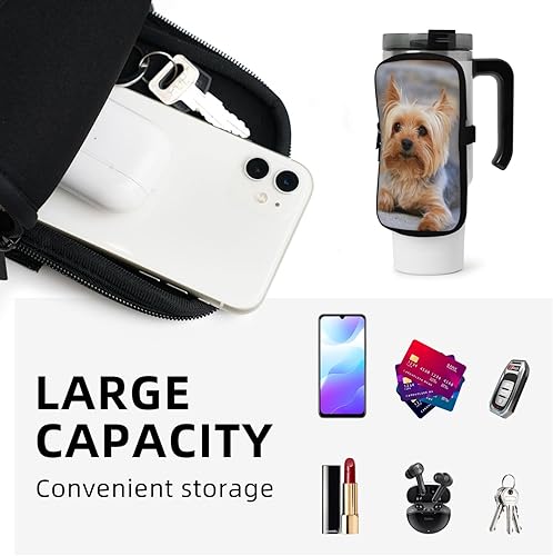 Miniatura 4 de Cutest Yorkies - Bolsa ajustable para botella de agua con bolsillo para botella de agua, accesorios para mujeres y hombres, gimnasio, deporte,