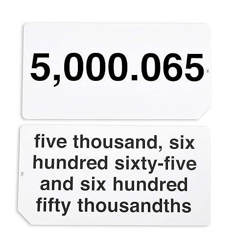 Miniatura 4 de Learning Advantage 8658 Tarjetas didácticas decimales