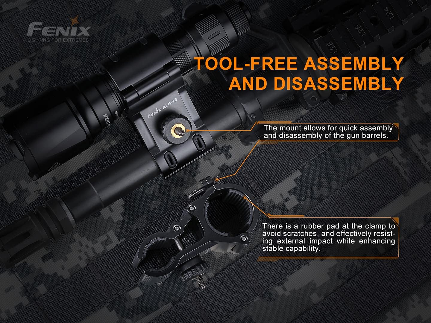 fenix alg-18 flashlight barrel mount EdisonBright for BBX3 Battery Carry case : Sports & Outdoors 5TH WHEEL 14