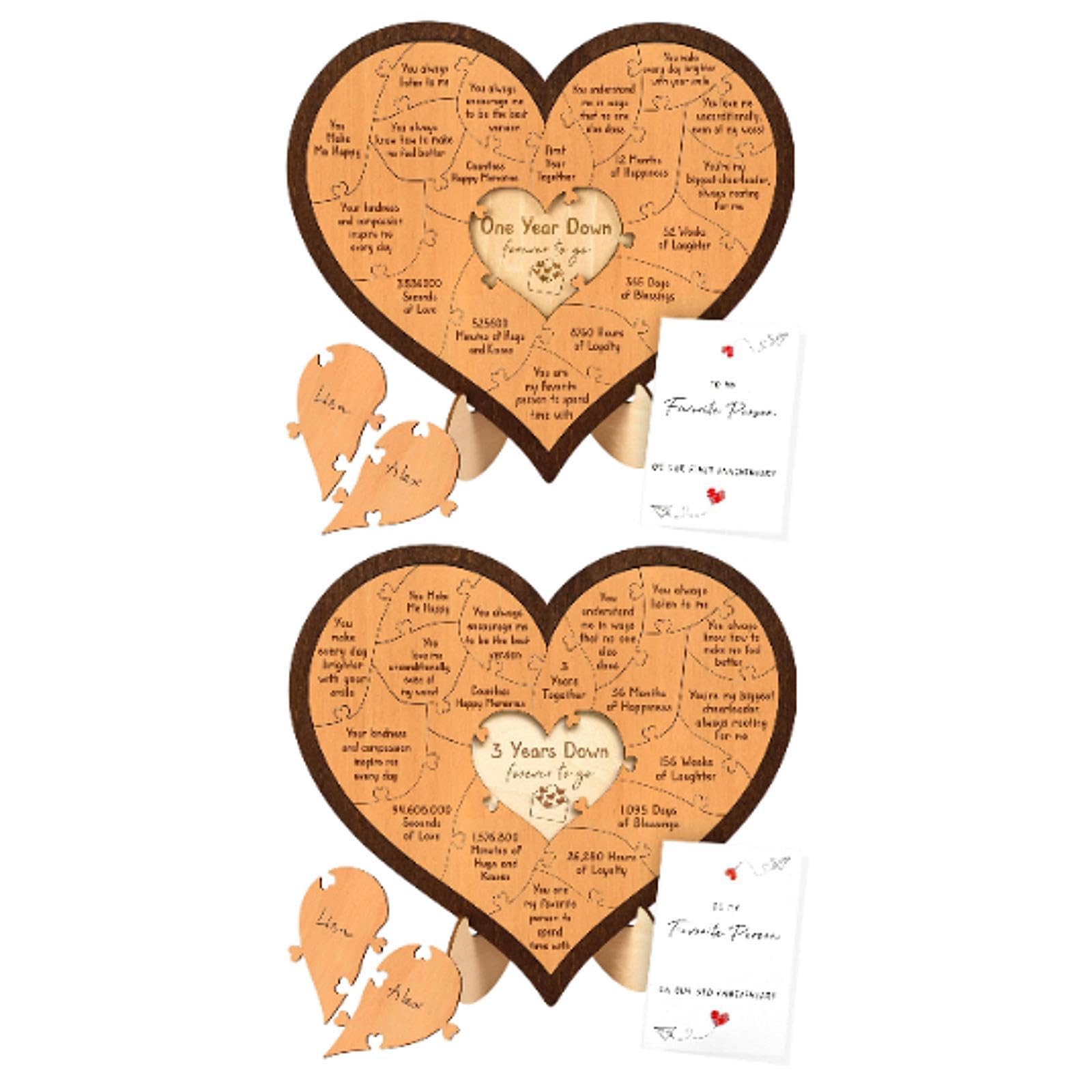 Anniversary Gift Keepsake Memorial Ornament for Wife Husband Him Her Wedding 1st Anniversary-image-7