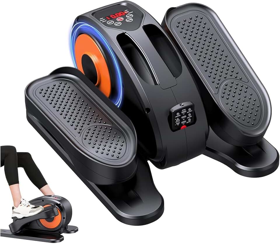110V-240V Eliptico, Simulador de Caminhada, Eliptico Ergometrica, Display Digital LED, Pedal de Treino para Uso Interno, com Controle Remoto, Velocidade Ajustável