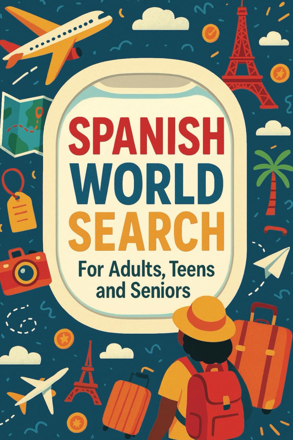 Spanish World Search Puzzle Book: Travel-Themed Word Searches for Adults, Teens, and Seniors | 825 Fun & Challenging Puzzles to Explore the Spanish Language