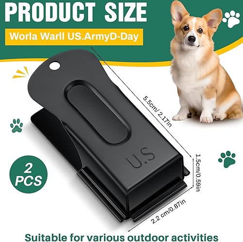Miniatura 9 de VercanMonth 2 piezas de latón para entrenamiento de mascotas, clicker de señalización de grillo, clicker de metal para perros, cachorros, gatos,