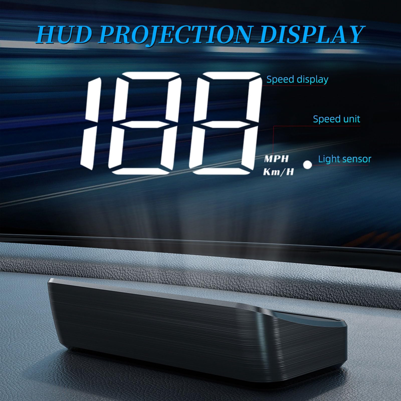 Windshield Speed Projection Car Heads Up Display Windshield Car Heads Up Display - Large Bright ...